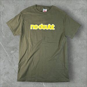Vintage No Doubt Shirt Mens Small Green Y2K Band Tee Short Sleeve Spellout 2000s